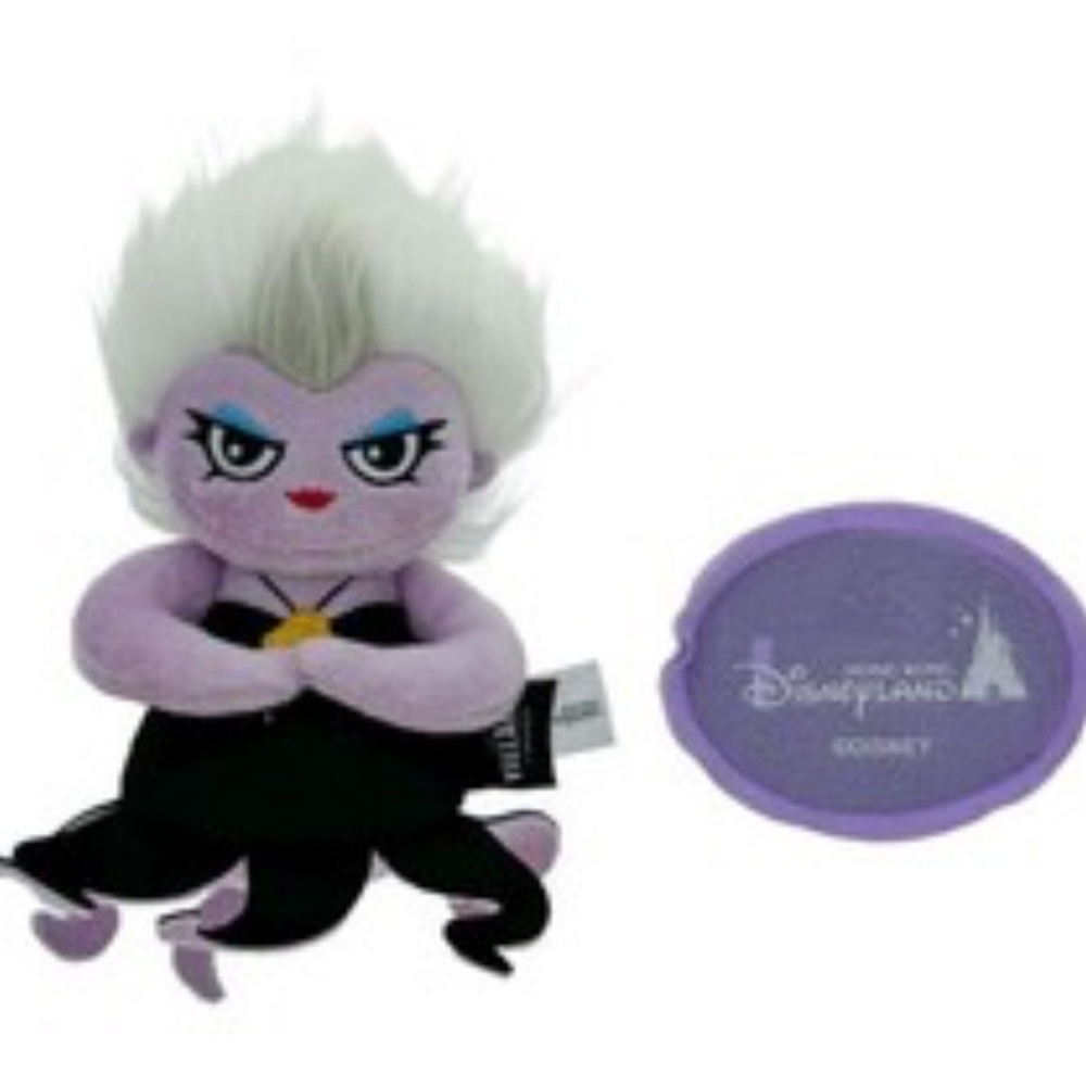 NBWT Disneyland HongKong Little Mermaid Ursula Magnetic Shoulder Plush Halloween